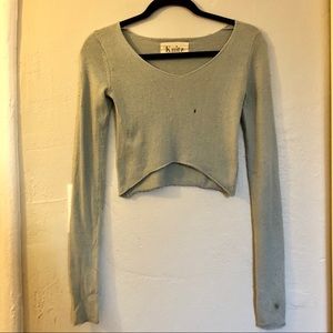 For Love & Lemons Knitz Crop Sweater